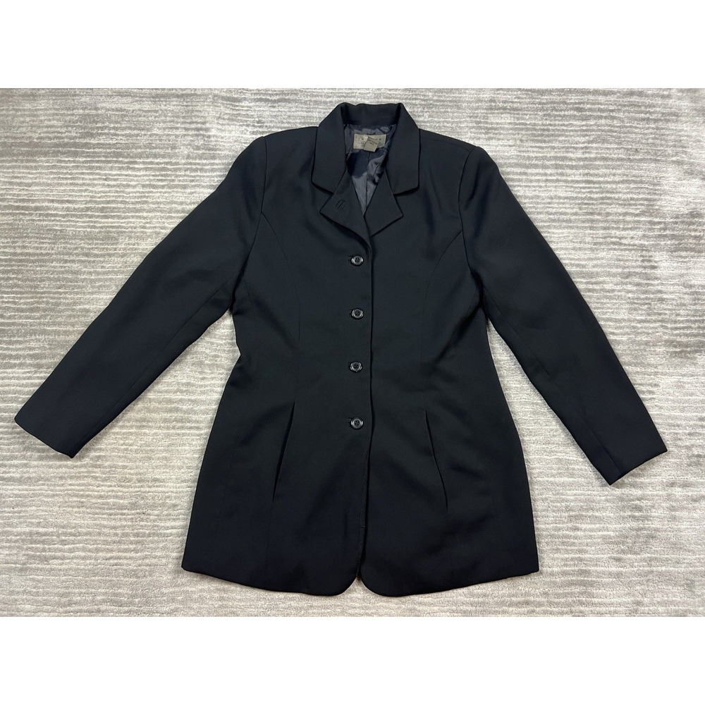 Uniform John‎ Paul Richard Petites Jacket Womens 6 Black Lined Polyester